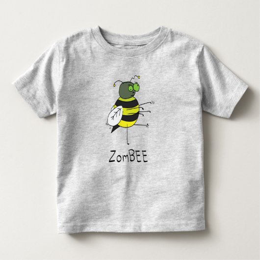 ZomBEE Zombie Bee Toddler's Kid's T-shirt トドラーTシャツ (正面)