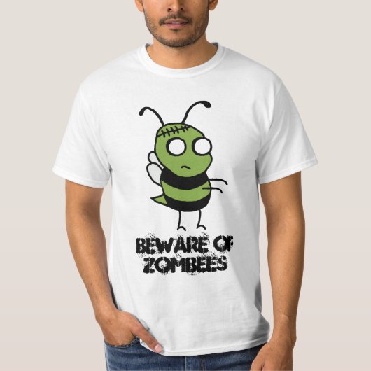 Zombeesの用心して下さい Tシャツ (正面)