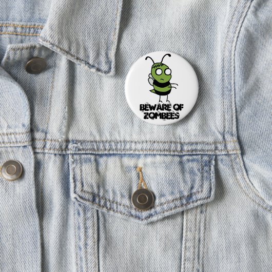 Zombeesボタンの用心して下さい 缶バッジ (インサイチュ)