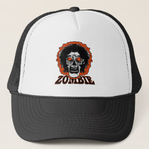ZOMBIEオレンジ色のアイヘア キャップ
