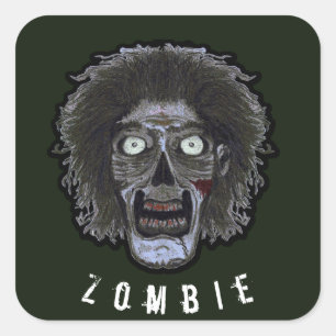 ZOMBIE顔 – カラー顔 スクエアシール