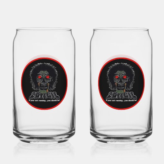 ZOMBIE – おもし客様のランニングではない ガラス缶 (裏面)