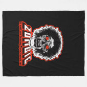 ZOMBIE – おもし客様のランニングではない フリースブランケット (正面(横))