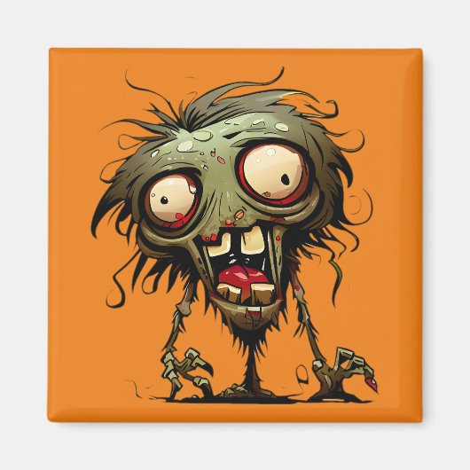 Zombie amusant - Happy Halloween マグネット (正面)