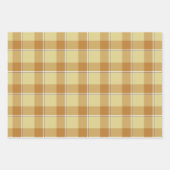 Zombie and Copper Plaid Tan Beige ラッピングペーパーシート (正面)