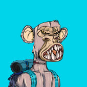Zombie Ape Back To School NFT #2385 Sticker シール