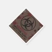 Zombie Apocalypse Birthday | Halloween Biohazard スタンダードカクテルナプキン (角)