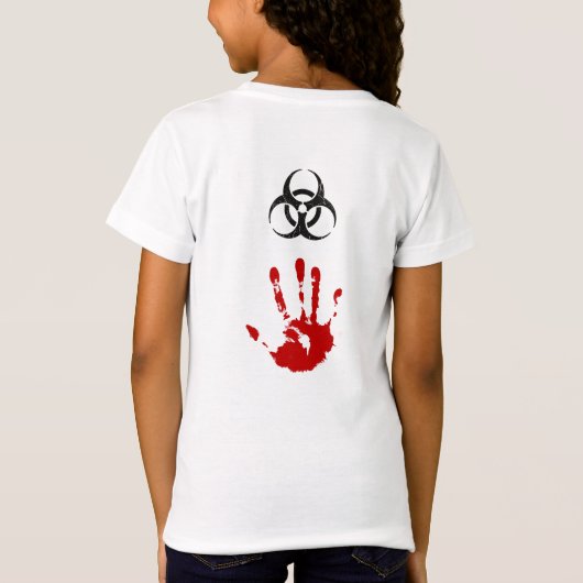 Zombie Apocalypse Birthday | Halloween Biohazard Tシャツ (裏面)