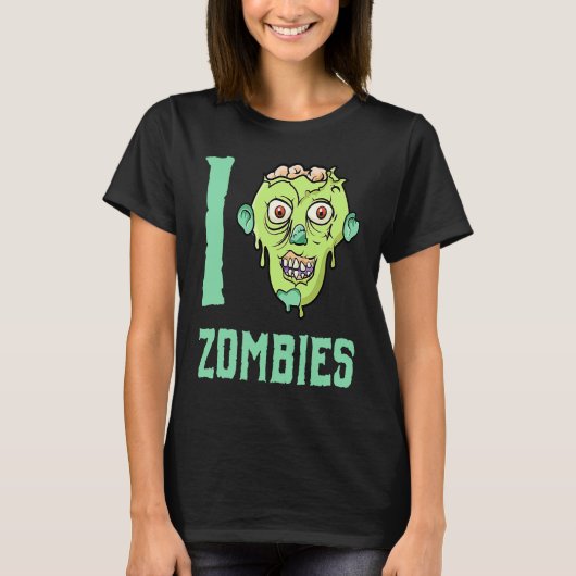 Zombie Apocalypse  I Heart Zombies Tシャツ (正面)