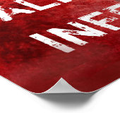 Zombie Apocalypse Keep Calm 13" X 19" ポスター (角)