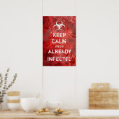 Zombie Apocalypse Keep Calm 13" X 19" ポスター (キッチン)