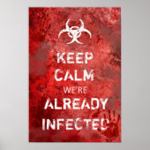 Zombie Apocalypse Keep Calm 13" X 19" ポスター (正面)