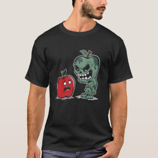Zombie Apple - Zombie おもしろい Halloween Lover Tシャツ