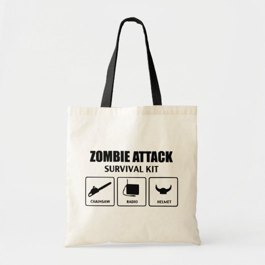 Zombie Attack Survival Bag トートバッグ (正面)