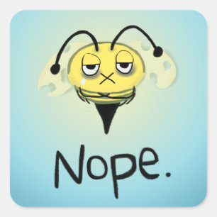 Zombie Bee/Zom-BEE - 与え Me NOPE. スクエアシール