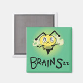 Zombie Bee/Zom-BEE - BRAINS マグネット (正面/裏面)