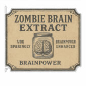 Zombie Brain Extract - Halloween Apothecary Label シール (正面)