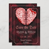 Zombie Brains Wedding Save the Date Card セーブザデート (正面/裏面)