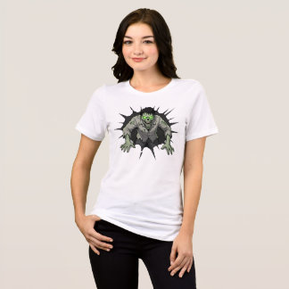 Zombie Breaking Through Wall Horror gift トライブレンドＴシャツ
