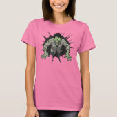 Zombie Breaking Through Wall Horror gift Tシャツ (正面)