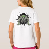 Zombie Breaking Through Wall Horror gift Tシャツ (裏面)