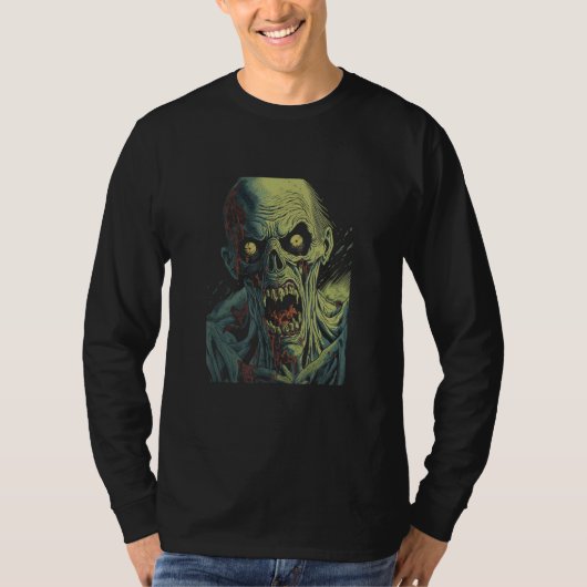 Zombie by Haunted Horror Halloween 4 Tシャツ (正面)