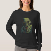 Zombie by Haunted Horror Halloween 4 Tシャツ (正面)
