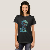 Zombie by Haunted Horror Halloween 6 Tシャツ (正面フル)
