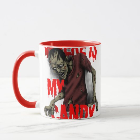Zombie Candy Hunt Mug – Halloween Edition マグカップ (左)