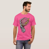 Zombie Dead Brain Hamburger Halloween Horror Humor Tシャツ (正面フル)