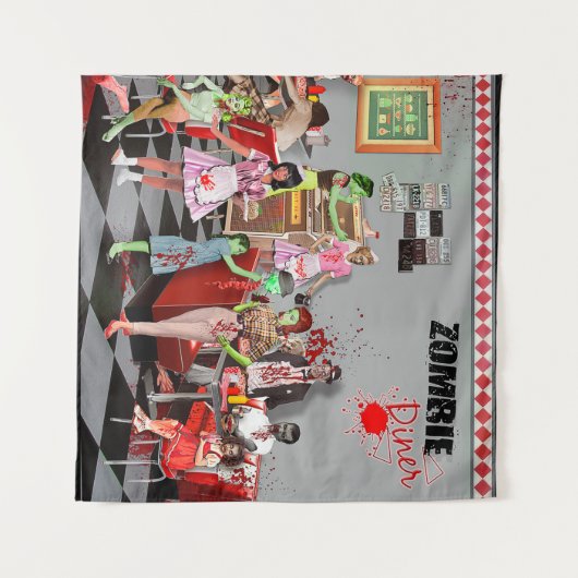 Zombie Diner タペストリー (正面(横))