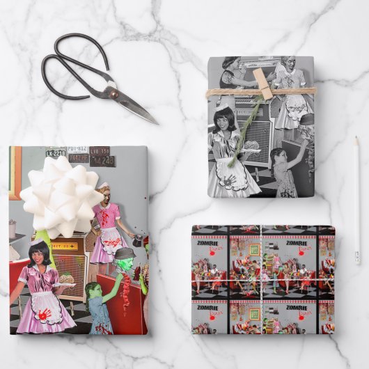 Zombie Diner ラッピングペーパーシート (正面)