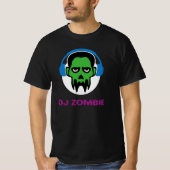 Zombie DJ Horror Headphones Tシャツ (正面)