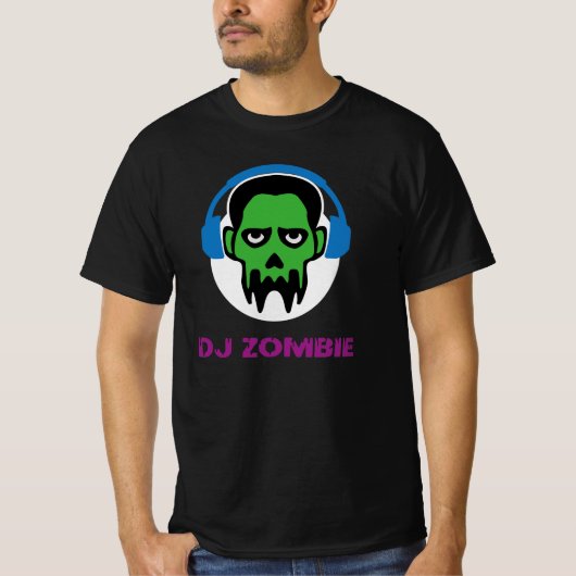 Zombie DJ Horror Headphones Tシャツ (正面)