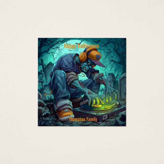 Zombie DJ Rave Halloween Party Vibes (正面)