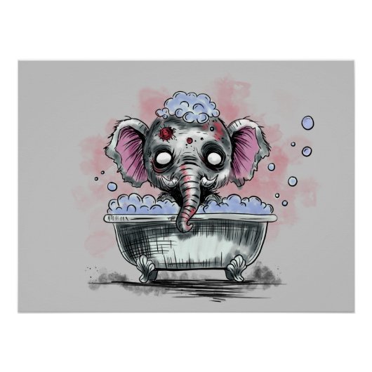 Zombie Elephant in a Battle ポスター (正面)