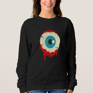 Zombie Eyeball Spooky Halloween Scary Zombies Men  スウェットシャツ