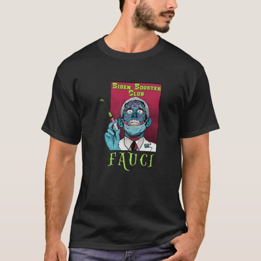 Zombie Fauci Science Anti Mask Arrest Fauci Dr Fau Tシャツ (正面)