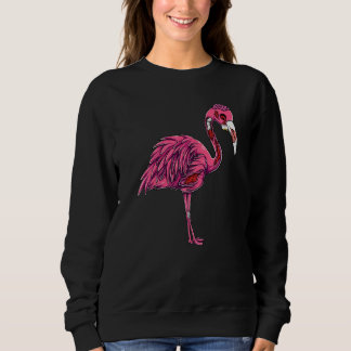 Zombie Flamingo Spooky Creepy Halloween Costume Wo スウェットシャツ