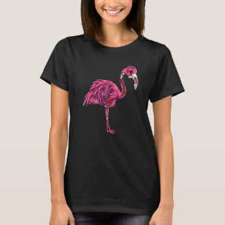 Zombie Flamingo Spooky Creepy Halloween Costume Wo Tシャツ