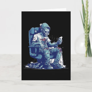 Zombie Gamer Halloween Costume Gaming Video-game C カード