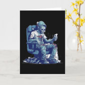 Zombie Gamer Halloween Costume Gaming Video-game C カード (黄色い花)