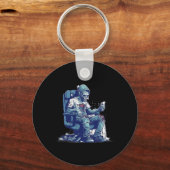 Zombie Gamer Halloween Costume Gaming Video-game C キーホルダー (正面)