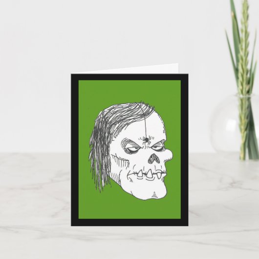 Zombie Ghoul with Bug Get-well Card カード (正面)