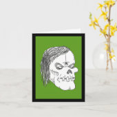 Zombie Ghoul with Bug Get-well Card カード (黄色い花)