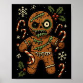 Zombie Gingerbread Man Christmas Zombie  ポスター (正面)