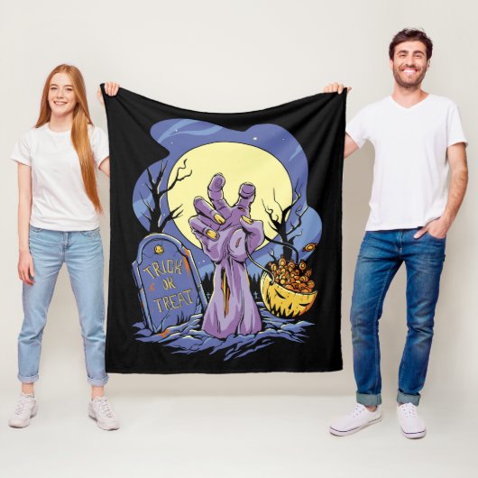 Zombie Hand Halloween  フリースブランケット (インサイチュ)