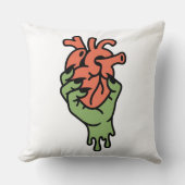 Zombie Hand Holding Heart クッション (正面)