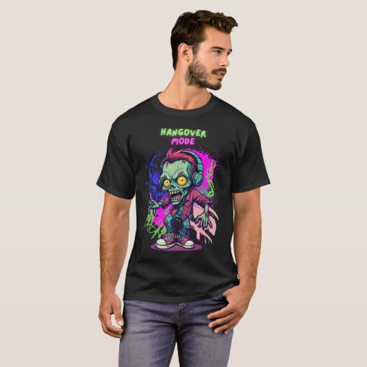 Zombie Hangover Mode Tシャツ (正面フル)