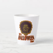 ZOMBIE HEADハロウィーンの時間 カフェラテマグ (正面)
